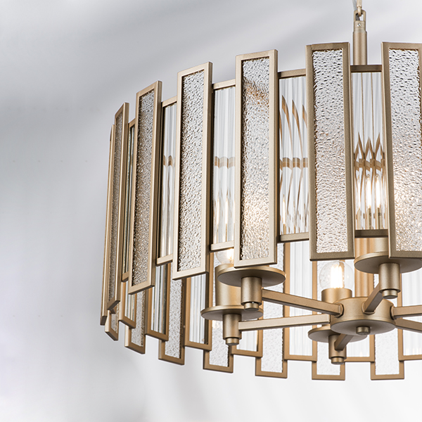 712062 Люстра AGAVE 6х40W E27 ШАМПАНЬ/ПРОЗРАЧНЫЙ