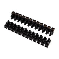 Клеммная винтовая колодка KВ-35 10-35, ток 80 A, полипропилен черный REXANT (10 шт./уп.) 