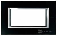 BT Axolute Черное стекло Рамка 4 мод прямоугольная