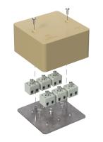 Коробка огнестойкая для кабель-канала 40-0460-FR2.5-12 Е15-Е120 RAL1001 85х85х45 (44 шт/кор) Промрукав