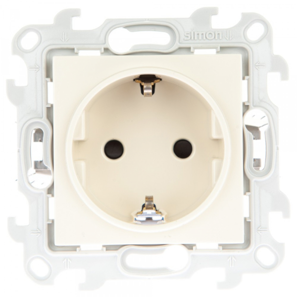 Розетка 2К+З с защ штор Push&Go  сл кость