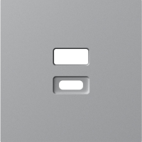 Накладка для розеток USB, матовый серый, серия A07