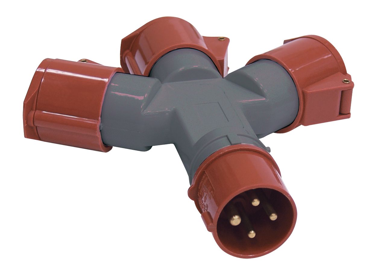 Адаптер трехлучевой ССИ-1013-214 3Р+РЕ 16А 380-415В IP44 IEK