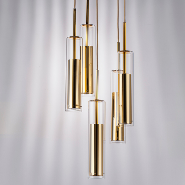 756052 Люстра CILINO 5х40W GU10 GOLD