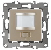 12-4103-04 ЭРА Датчик движения 2-проводной, 180-240В, 200Вт, IP20, Эра12, шампань (6/60/1800)