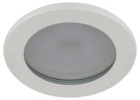 Встраиваемый светильник влагозащищенный ЭРА KL95 WH GX53 IP44 белый