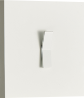 Переключатель перекрестный (с 3-х мест) на 1 тумблер, клавиша Angle, 10AX 250V, белый, серия N96