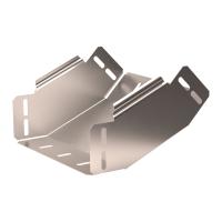 Угол вертикальный внутренний 45 градусов Стандарт INOX (AISI 409) 200х80 Промрукав