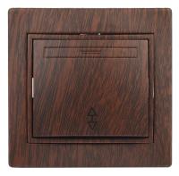 1-103-10 Intro Переключатель, 10А-250В, IP20, СУ, Plano, венге (10/200/2000)