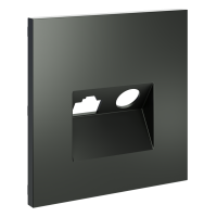 Накладка для розетки TV+RJ45 кат. 6, S70 (титан)