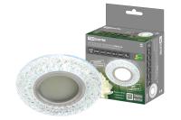 Светильник встраиваемый СВ 03-14 MR16 50Вт G5.3 LED подсветка 3 Вт зеркальный/хром TDM