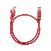 Патч-корд U/UTP, CAT 5e, RJ45-RJ45, 26AWG, LSZH, красный, 0,5м REXANT
