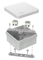 Коробка огнестойкая для о/п двухкомпонентная 60-0210-FR2.5-4 Е15-Е120 RAL7035 80х80х40 Промрукав