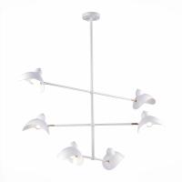 SL1801.503.06 Люстра подвесная ST-Luce Белый/Белый E14 6*60W MINNE