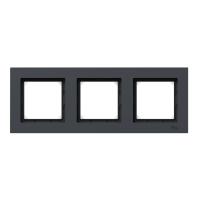 3 - местная рамка, IP44, графит, пластик Эпика EKF