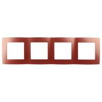 12-5004-24 ЭРА Рамка на 4 поста, Эра12, охра (10/100/2000)