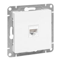 Механизм розетки RJ45 (cat5), белый Эпика EKF