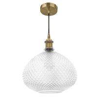 798031 Люстра GENNI 1х40W E27 ЛАТУНЬ/ПРОЗРАЧНЫЙ