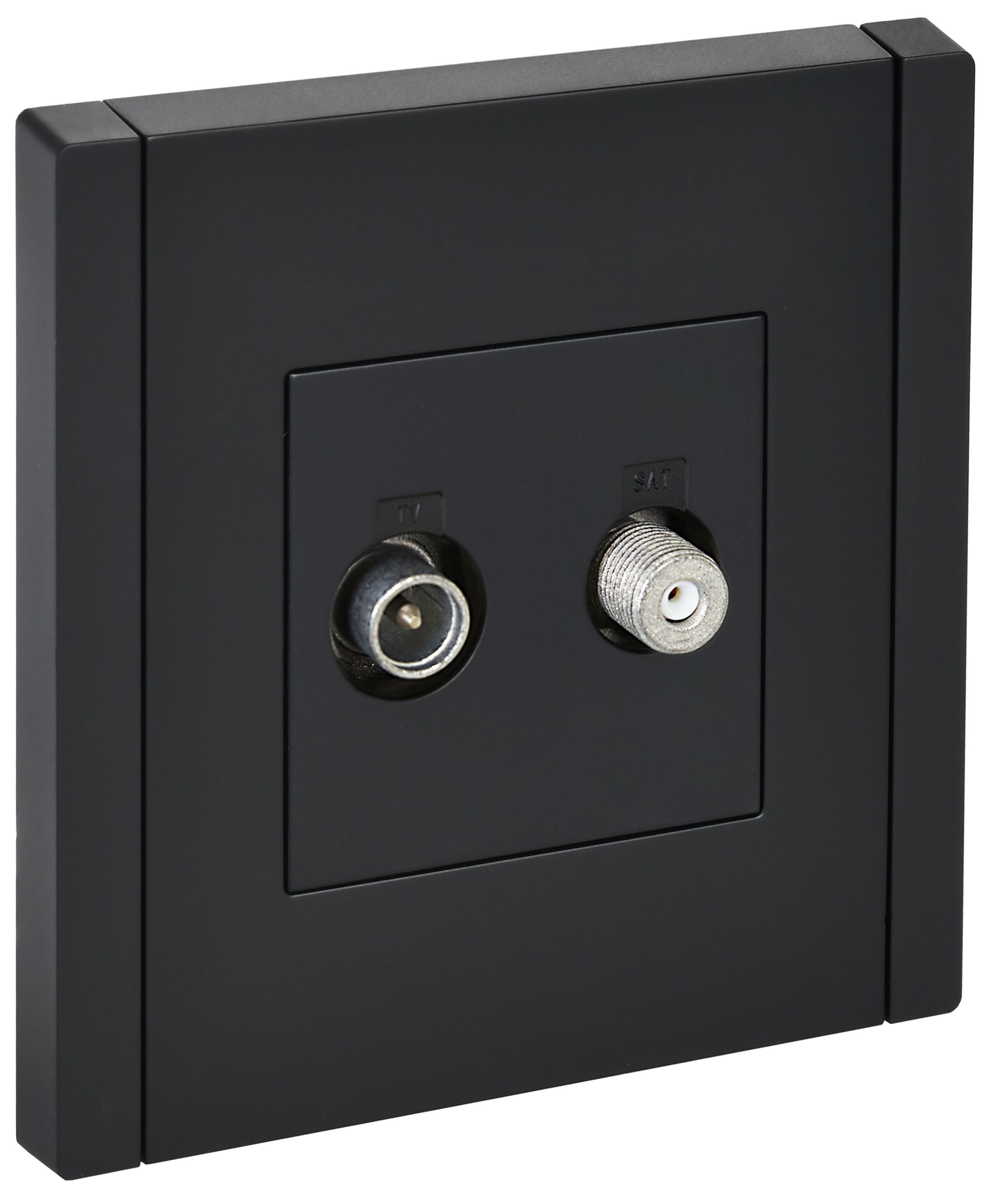 FORTE&PIANO Розетка двойная TV+SAT FP138 черный IEK