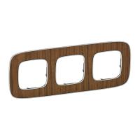 Legrand Valena ALLURE Орех Рамка 3-ая