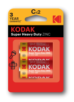 Батарейки Kodak R14-2BL SUPER HEAVY DUTY Zinc [KCHZ-2] (20/200/8400)