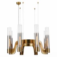 SL1235.303.08 Люстра подвесная ST-Luce Латунь/Хром, Прозрачный E14 8*40W ETTORE