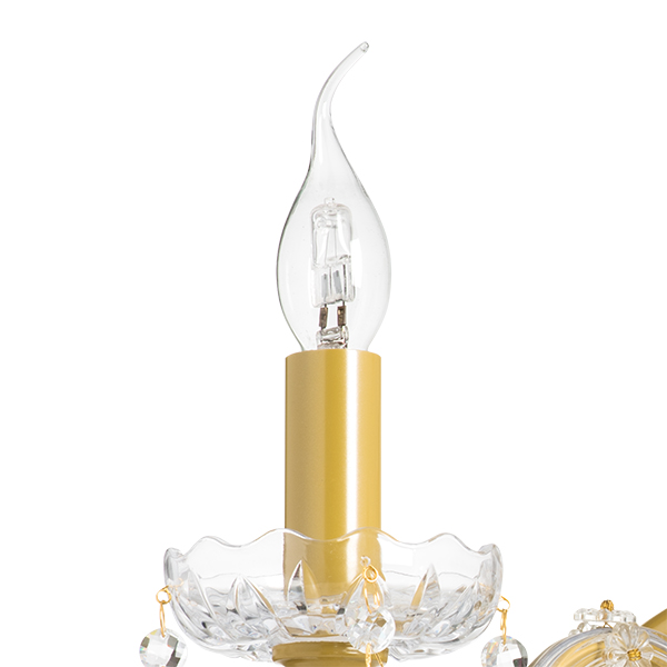 775623 Бра CHAMPA 2х60W E14 ЗОЛОТО