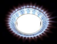 G296 CL/CLD хром/прозрачный GX53+3W(LED COLD)