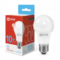 Лампа сд LED-A60-VC 10Вт 230В Е27 6500К 950Лм IN HOME