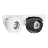 i5266474 Светильник INTERO LED 9W*2 850LM*2 24G БЕЛЫЙ/ЧЕРНЫЙ 4000K (217526+217064+217074)
