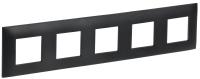 SKANDY Рамка 5-местная SK-F05Bl черный IEK