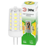 LED G4-JC-7W-830-12V GL  Лампа светодиодная ЭРА GREEN LINE LED G4-JC-7W-830-12V GL 7Вт капсула 12В теплый белый свет G4