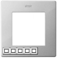 Рамка 5 постов  алюминий