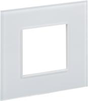 SKANDY Рамка 1-местная SK-F21W стекло арктический белый IEK