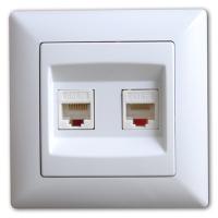 VS2811131 Розетка компьютерная (cat 5e) 2-ая бел.