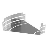 Угол горизонтальный изменяемый 0-45 градусов Стандарт INOX (AISI 304) 300х80 Промрукав