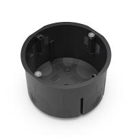 Коробка установочная 60-0710-9005См двухкомпонентная для сплошных стен черная 68х47 (8шт/уп) Промрукав