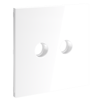 Накладка для розетки телевизионной оконечной TV+SAT, S70 (белый глянцевый)