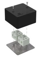 Коробка огнестойкая для кабель-канала 40-0460-FR16.0-4 Е15-Е120 RAL9005 85х85х45 (44 шт/кор) Промрукав