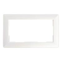 Рамка  2-местная (без перемычки),  пластик, STEKKER, PFR00-7012-01, серия Катрин, белый