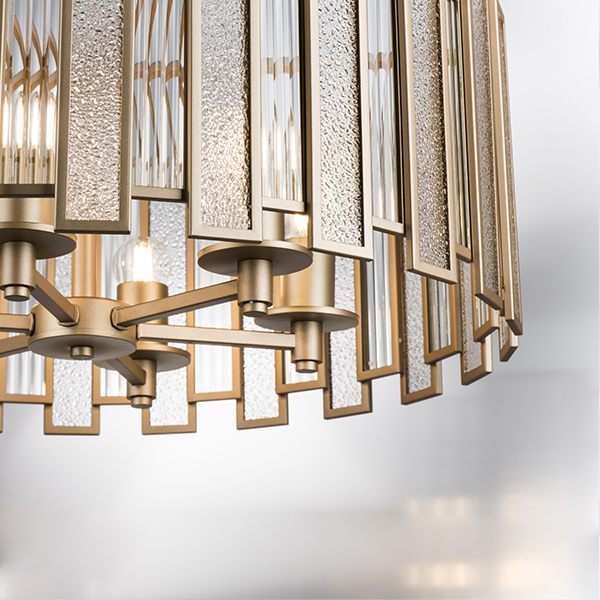 712062 Люстра AGAVE 6х40W E27 ШАМПАНЬ/ПРОЗРАЧНЫЙ