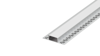 Встраиваемый алюминиевый анод. профиль под ГКЛ 12,5мм, 70х15х2000мм. В комплекте матовый экран, 4 торцевые заглушки, алюминий