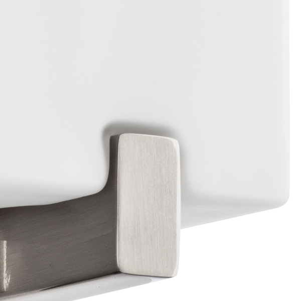 805610 Светильник настенный QUBICA 1х40W E14 13см НИКЕЛЬ/БЕЛЫЙ