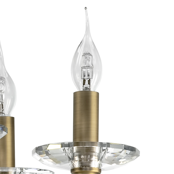 694061 Люстра STREGARO 6х60W E14 БРОНЗА