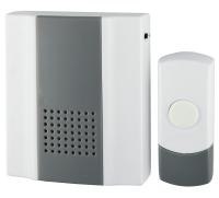 Звонок дверной ЭРА D65 проводной белый с серым 25 мелодий