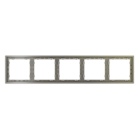 Рамка пластиковая VOLTUM S70 на 5 постов, (шелк)