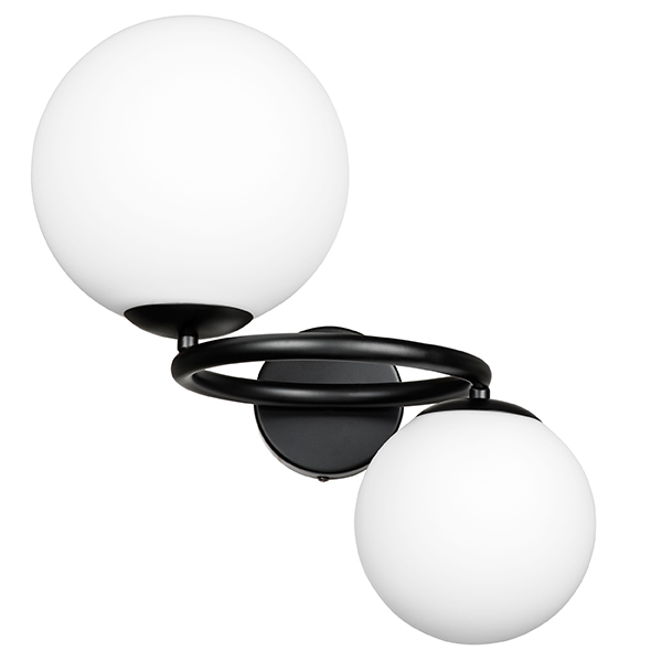 815627 Бра GLOBO 2х40W G9 ЧЕРНЫЙ/БЕЛЫЙ