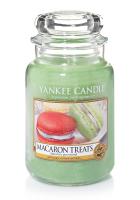 Свеча большая  в стеклянной банке Макаруны Macaron treats 623 гр / 110-150 часов