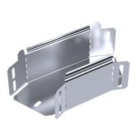 Угол горизонтальный 45 градусов Стандарт INOX (AISI 316) 100х80 Промрукав