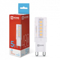 Лампа сд LED-JCD 5Вт 230В G9 6500К 480Лм IN HOME